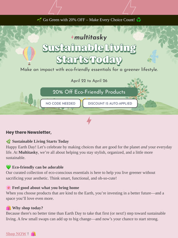 🌎 Earth Day Deals You Can't Miss!