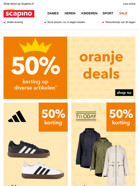 Oranjedeals: 50% korting 🔥