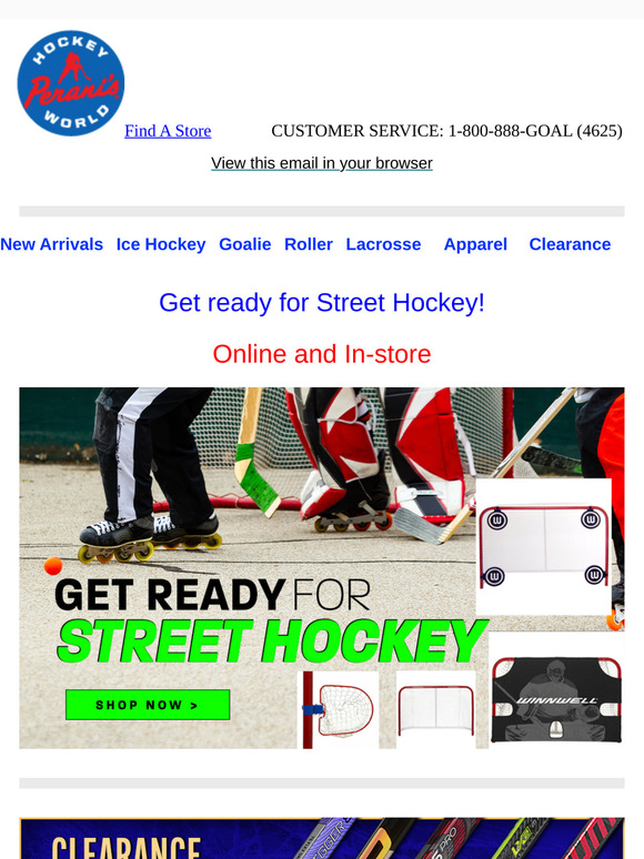 Get ready for street hockey!