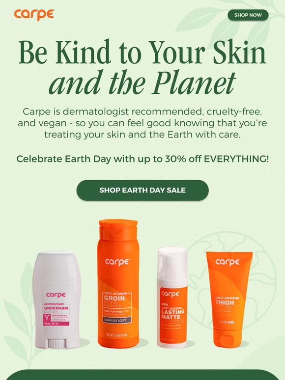 Sweat less, care more - Happy Earth Day!