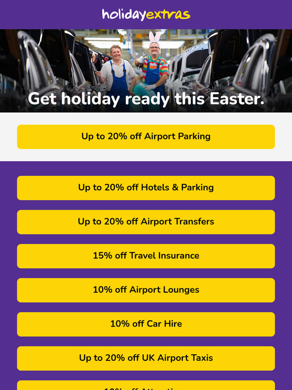 Airport Parking: Book through this email for up to 20% off
