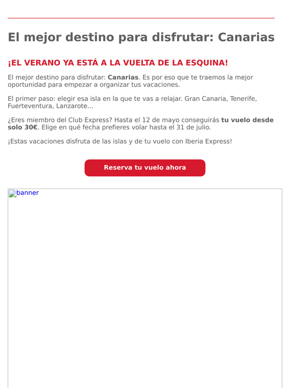 ¡Adelántate y reserva tu vuelo a Canarias para este verano!