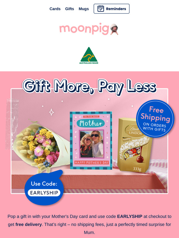 Your free shipping ticket? Just add a gift 🎁💌