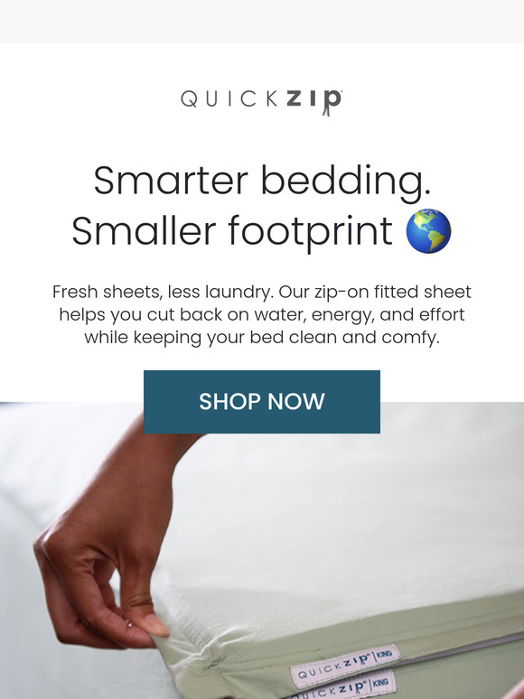 Wash less. Waste less. Sleep better.