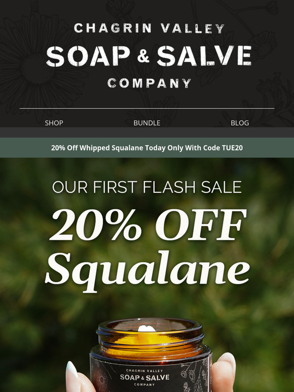 Today's Flash Sale: 20% Off Squalane