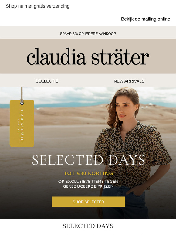 Selected Days | Korting op exclusieve items