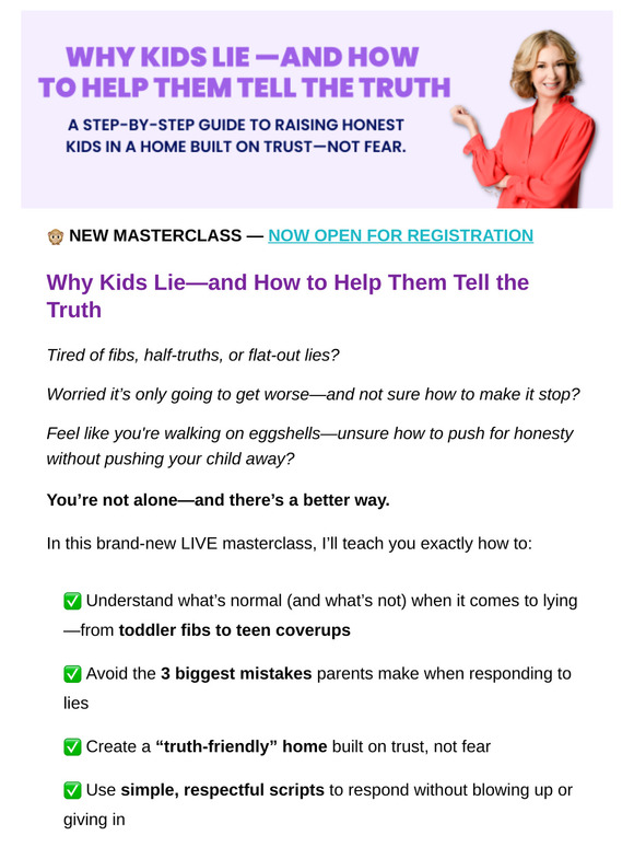 [NEW CLASS] Why Kids Lie—And How to Handle It 🙌
