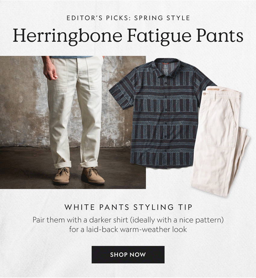 Herringbone Fatigue Pant