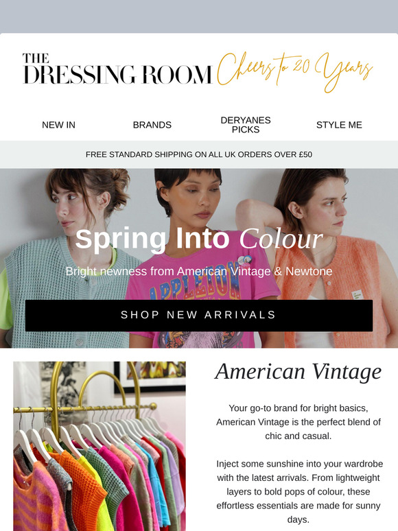 Spring Into Colour with American Vintage & Newtone