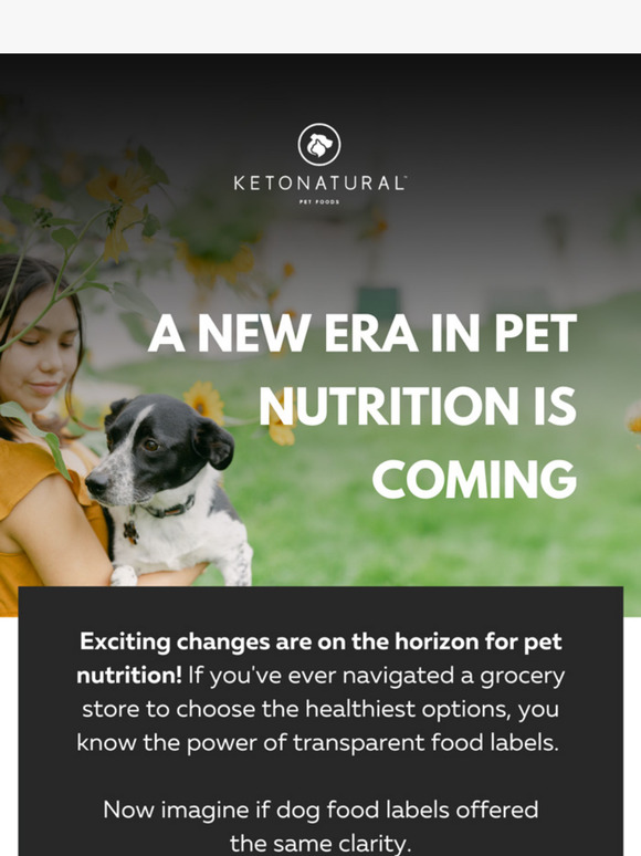 A New Era in Pet Nutrition is Coming