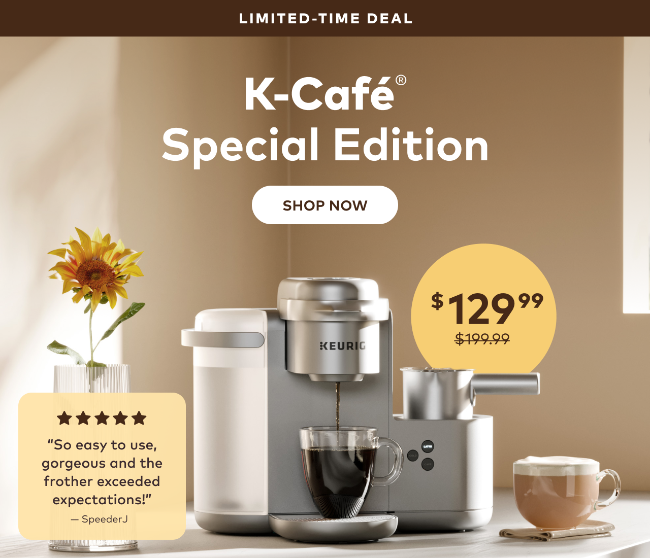 Keurig® K-Café® Special Edition Single Serve Coffee Latte & Cappuccino Maker