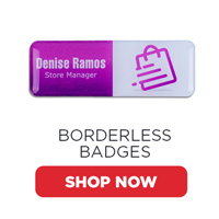 Borderless Name Badges