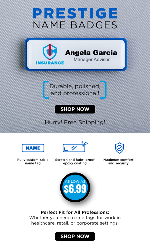 Prestige Plastic Badges