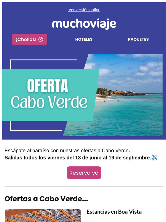 ☀️⛱️¡Escápate al paraiso! Cabo Verde desde 686€