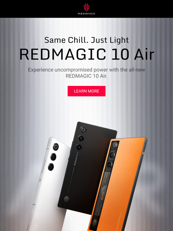 🔥Experience uncompromised power with the all-new REDMAGIC 10 Air!