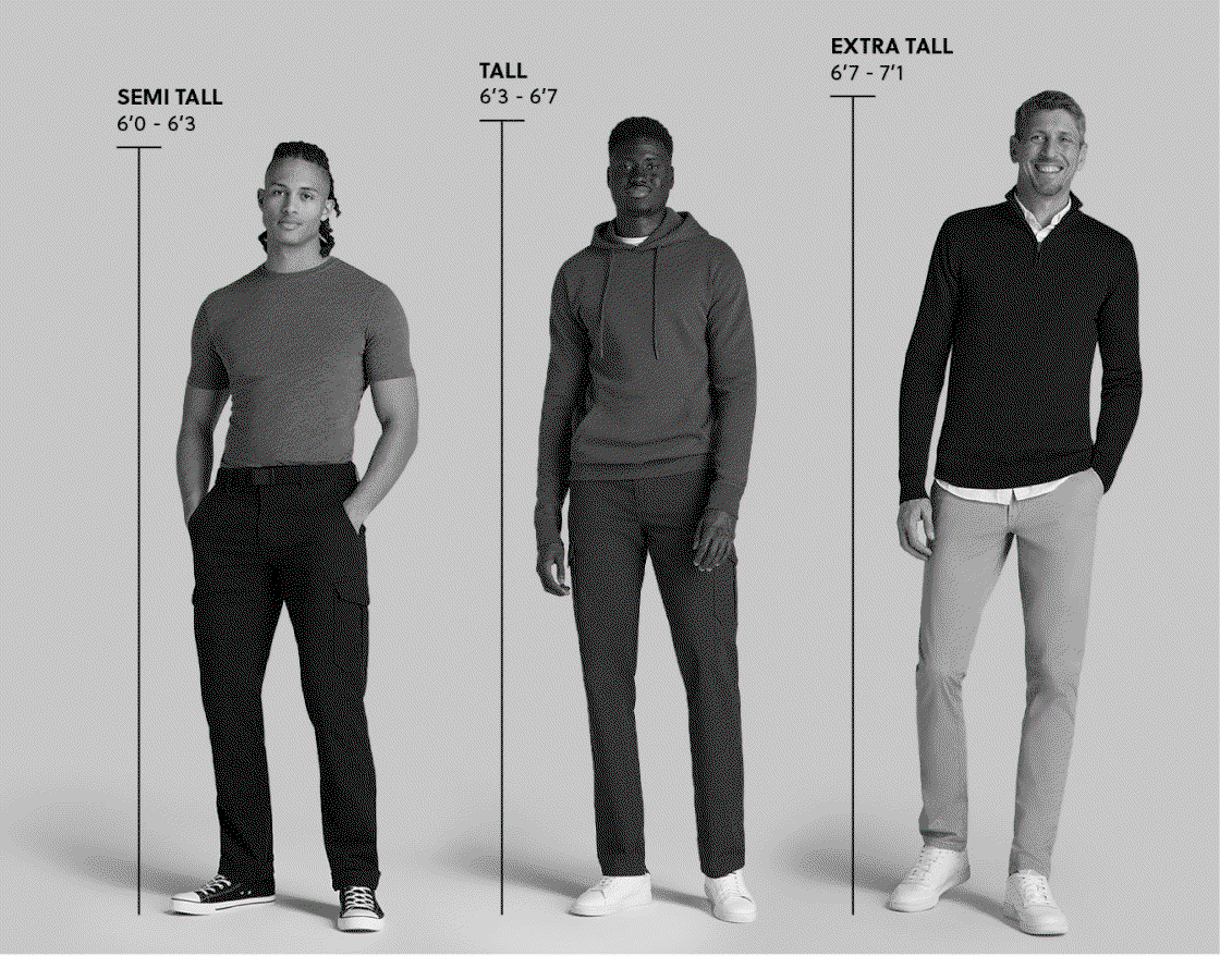 GIF showing height comparisons - men and women