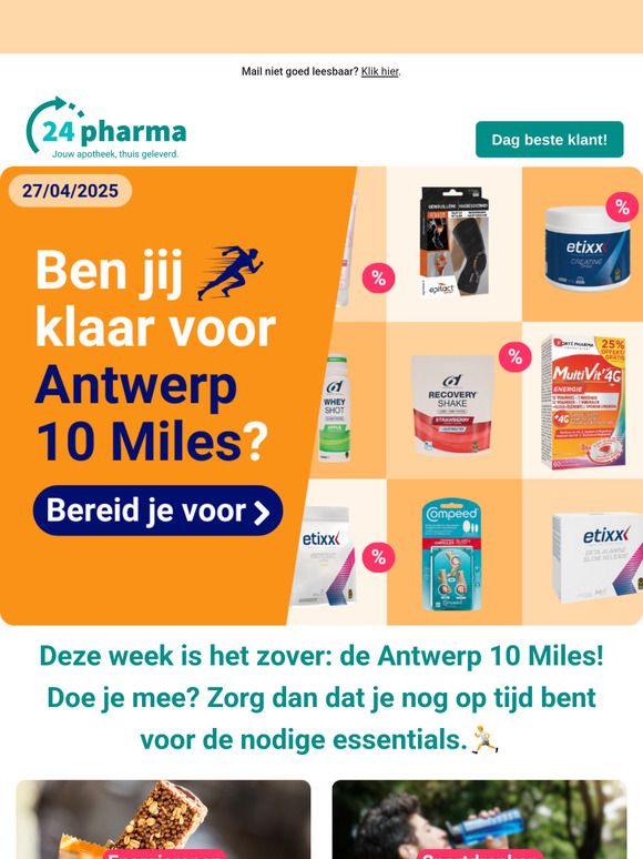 Heb je alles al in huis voor de Antwerp 10 miles? 🏃