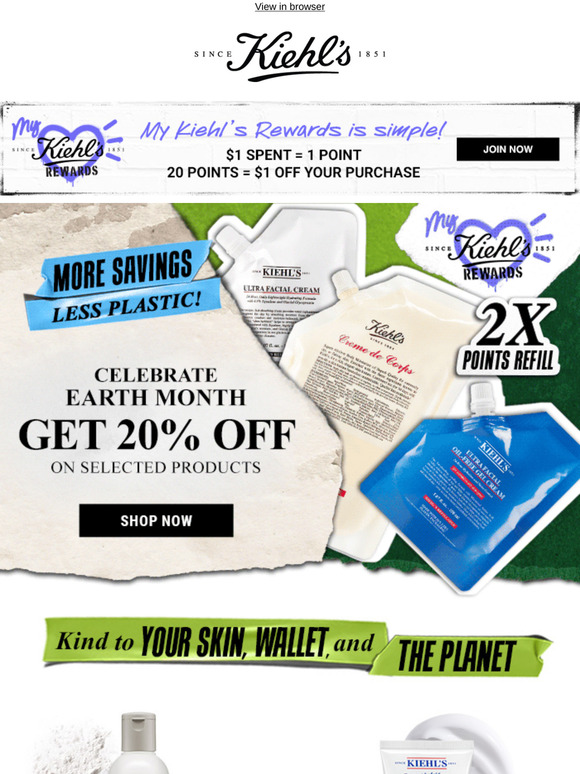20% Off sustainable skincare for Earth Month!