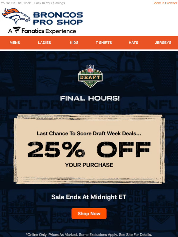 Only Hours Left To Score 25% Off