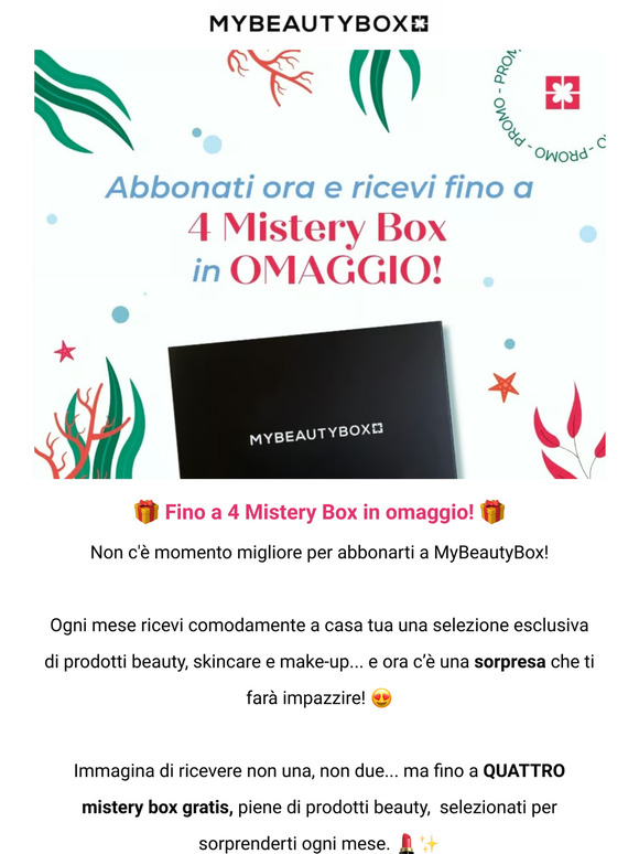 🎁 Fino a 4 Mistery Box in omaggio! 😱