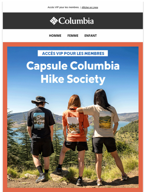 Découvrez la capsule Columbia Hike Society ✨
