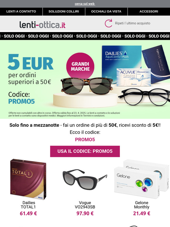 ⏳LAST CALL⏳5€ di sconto per ordini superiori ai 50€