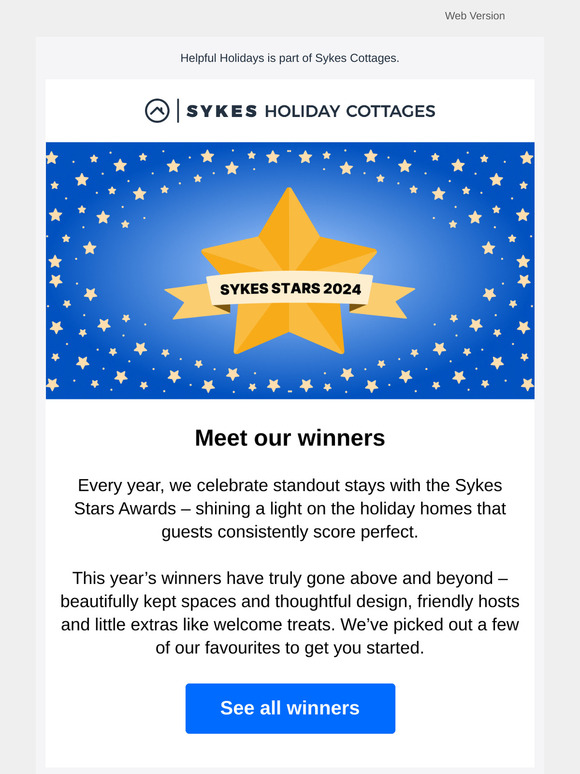 Announcing the Sykes Stars winners ⭐