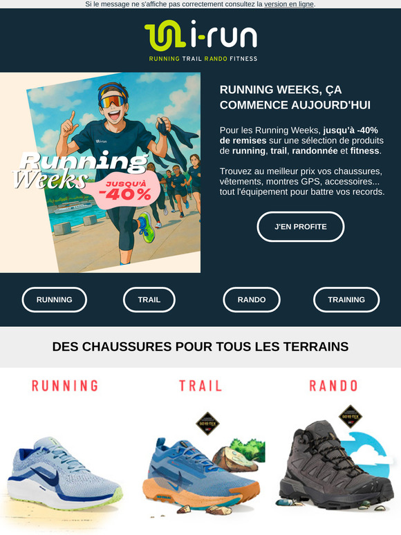 Running Weeks 👟  jusqu’à -40%