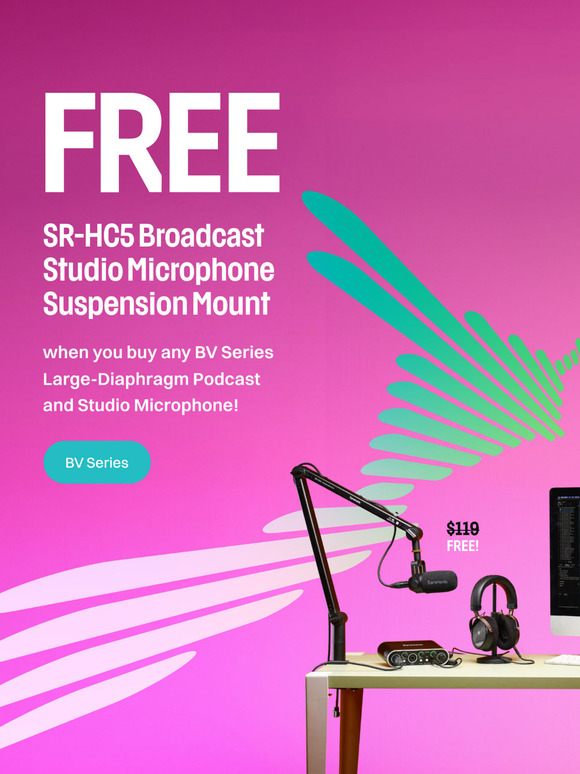 LAST CHANCE: Free Studio Mic Suspension Mount!