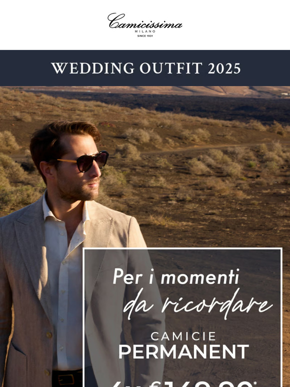 Cerimonie in vista? Acquista 4 camicie Permanent a 149,90€.