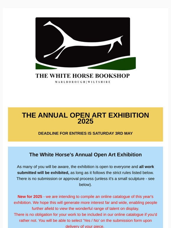 Last Call for Entries! - The Annual Open Art Exhibition 2025
