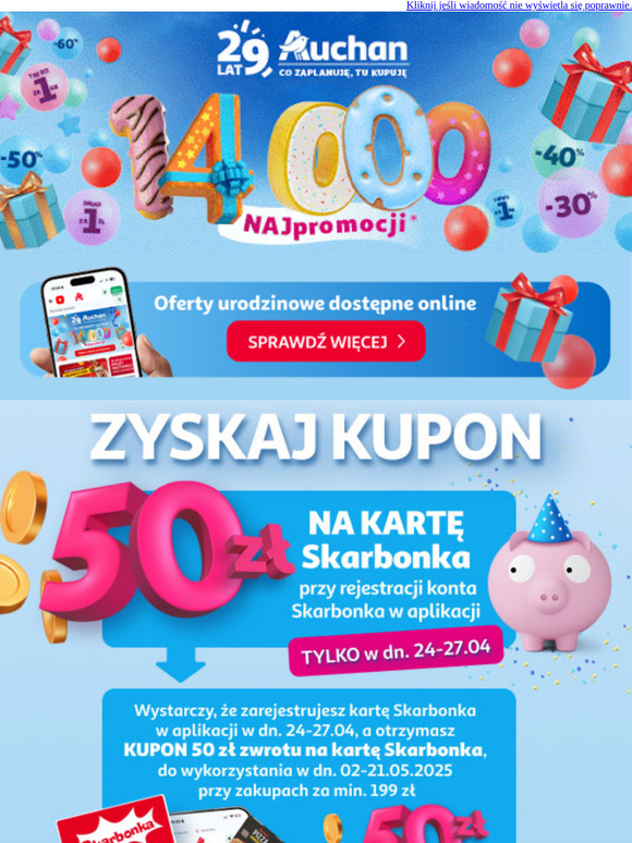🥳Urodzinowe NAJokazje! Sprawdź najnowsze oferty >>