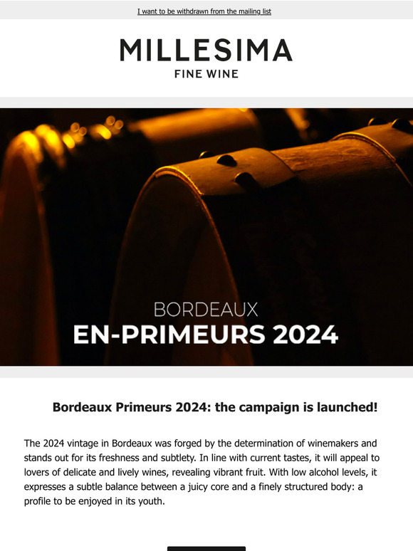 Bordeaux Primeurs 2024: the campaign is launched!