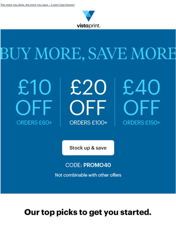 You’ll love this one: Up to £40 off ANYTHING 🙌