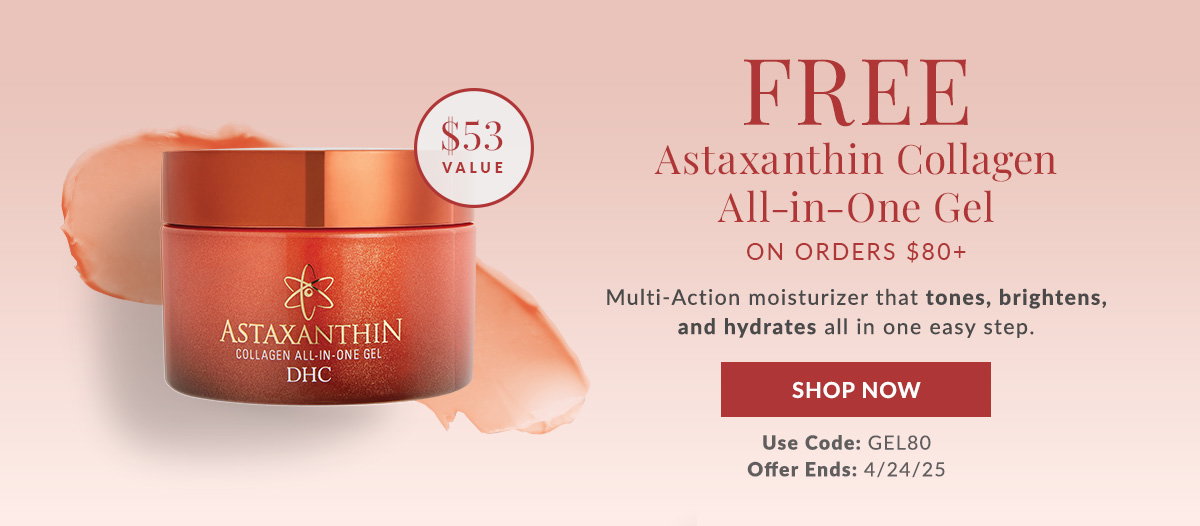 Free Astaxanthin Collagen All-in-One Gel on orders $80+