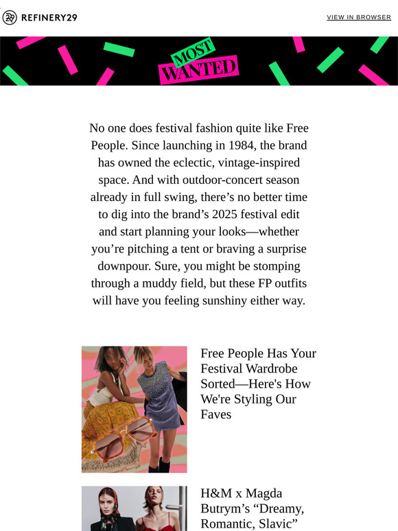 Free People has your festival wardrobe sorted.