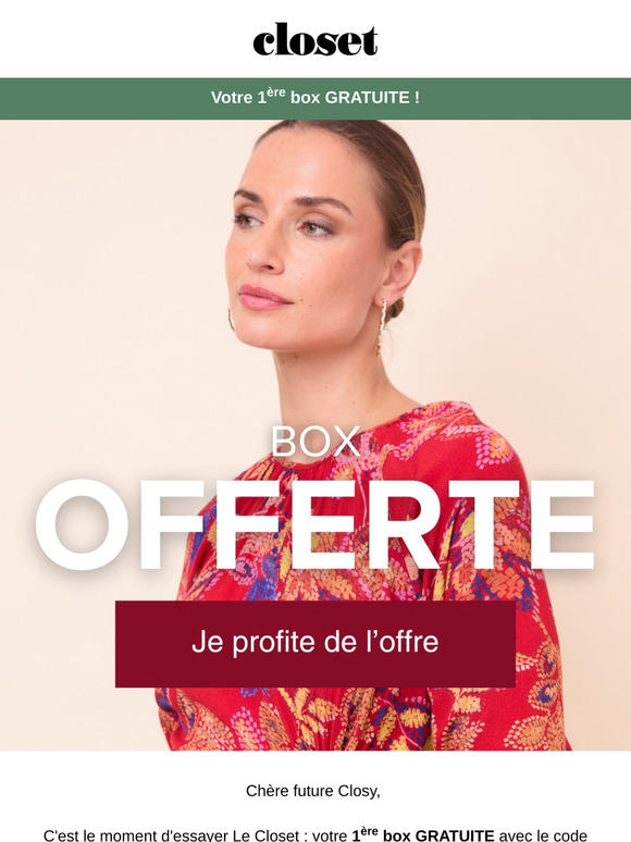 Votre 1ère box à 0€ 🎁