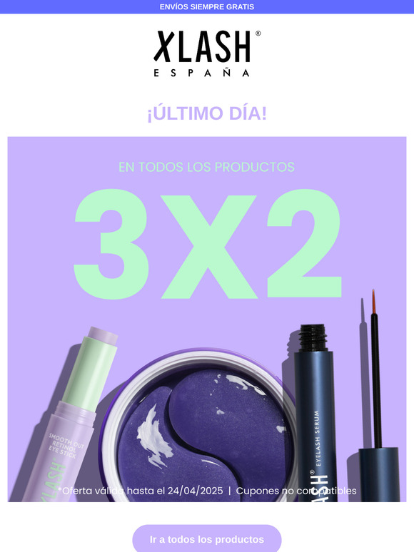 ⏳ ÚLTIMO DÍA ⚡3x2 en todos los productos⚡