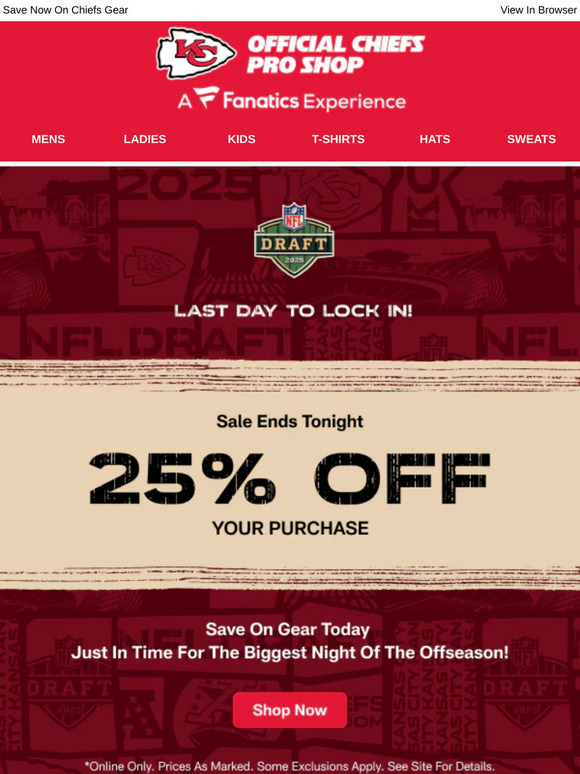 Final Day: 25% Off Draft Week Deals End Tonight