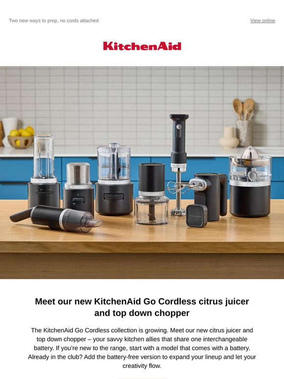 KitchenAid Go Cordless collection just got bigger