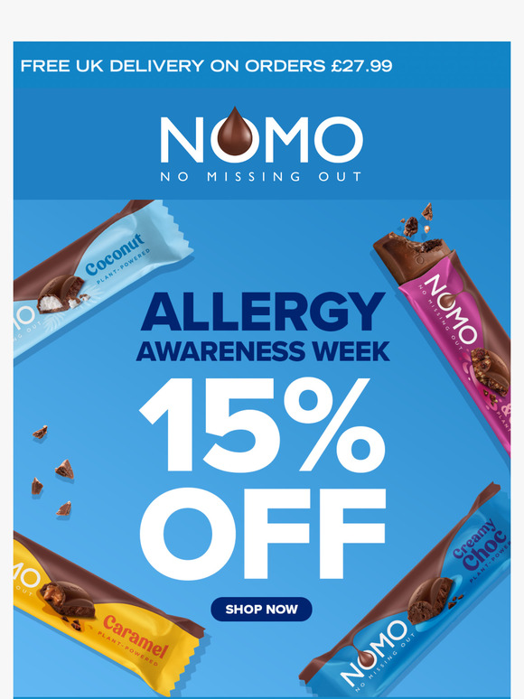 15% OFF – Allergy Awareness Week