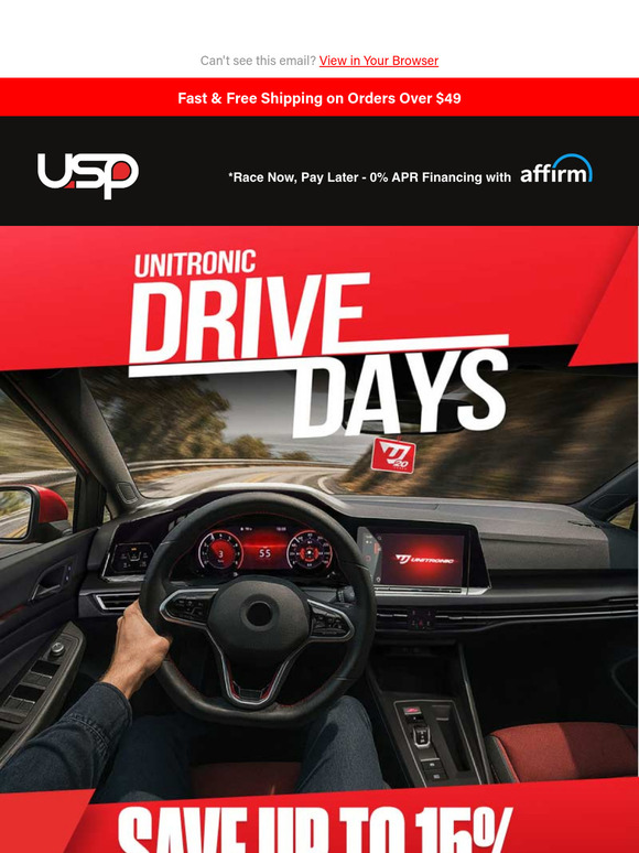 🔥 Feel the Power: 15% Off Unitronic During Drive Days!