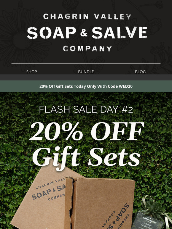 Today's Flash Sale: 20% Off Gift Sets