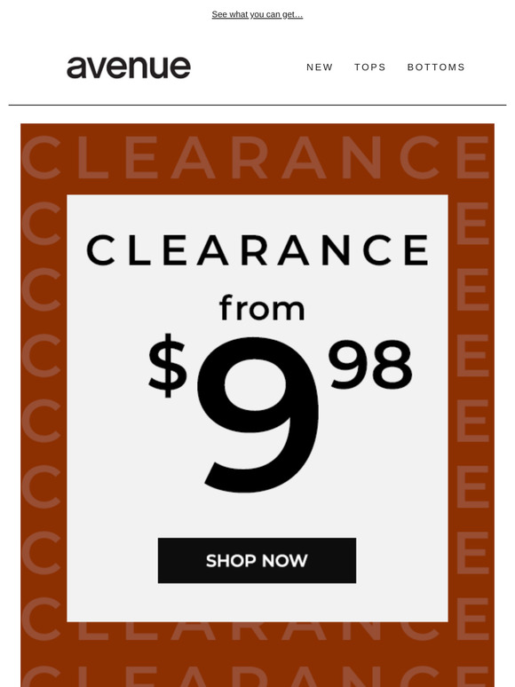 (1) Special message! Styles starting at $9.98!