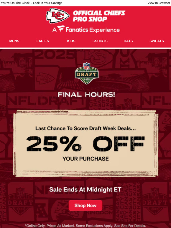 Only Hours Left To Score 25% Off