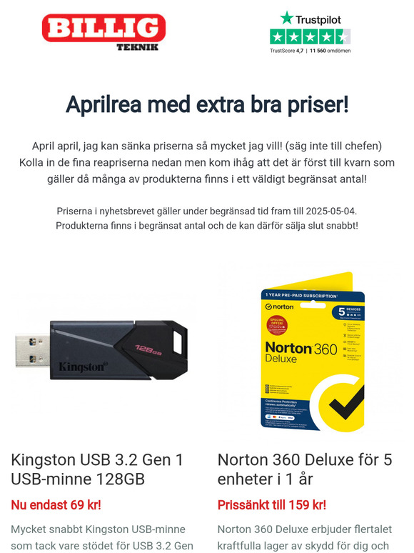 April april nu är det riktigt bill... igt
