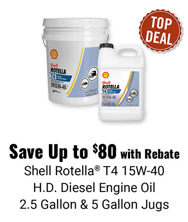 Save Up to $80 with Rebate Shell Rotella Engine Oil