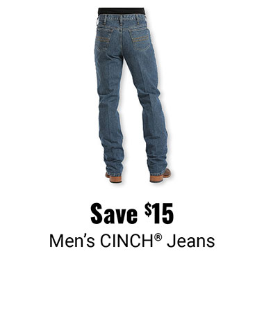 Save $15 Men's CINCH Jeans