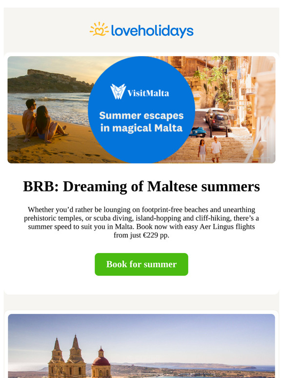 Summer magic in Malta from €229 pp✨