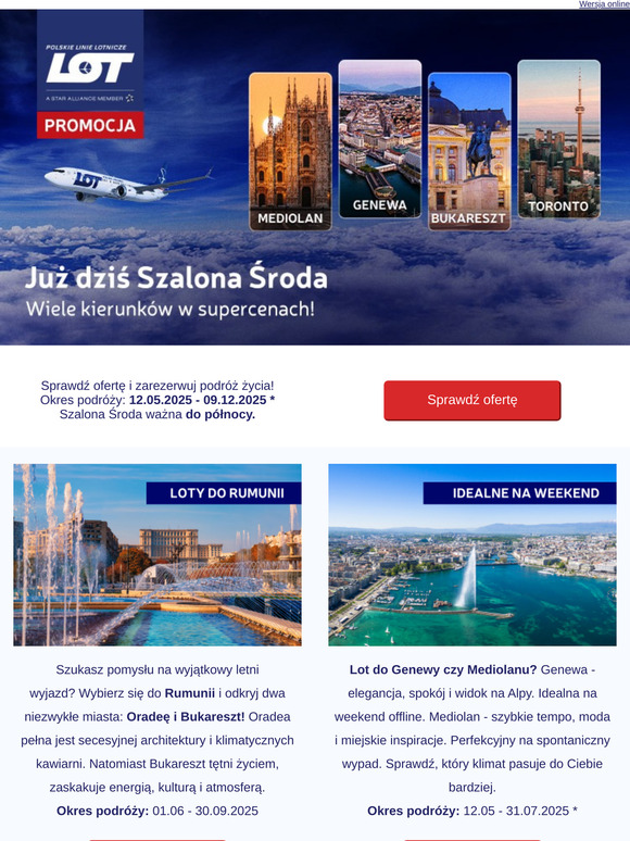 👉 Szalona Środa - skorzystaj już dziś